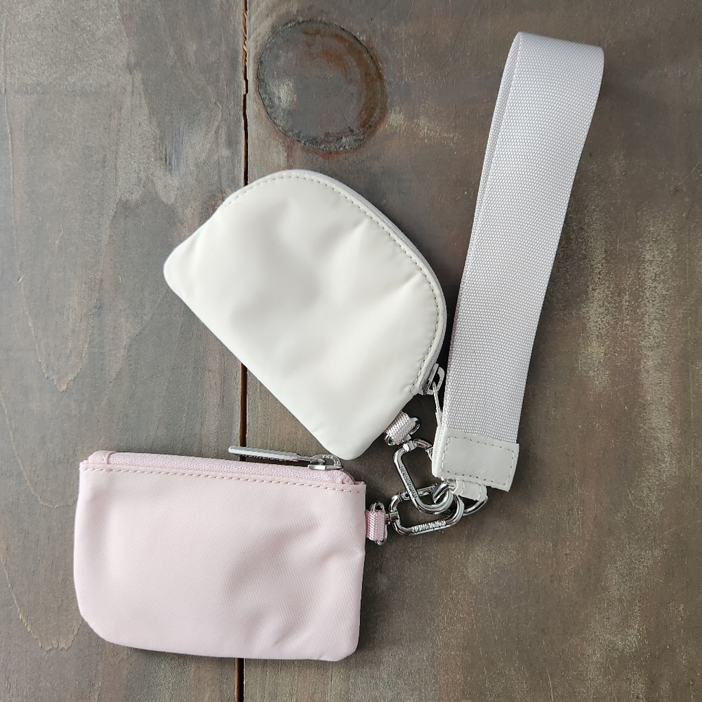 Lululemon Dual Pouch Wristlet – Flush Pink / Bone - Picture 5 of 5